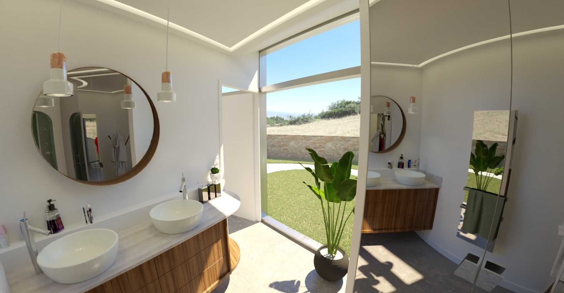 salle de bain maison ronde visite immersive virtuelle